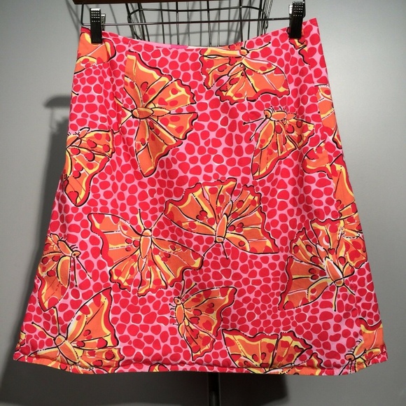 LILLY PULITZER Zebra/Butterfly Reversible Skirt - Picture 6 of 8
